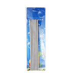 6-Piece Reusable Metal Straw Kit