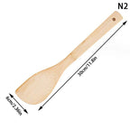 Bamboo Non-Stick Cooking Spatula & Rice Spoon | Heat-Resistant Kitchen Tool