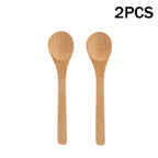 Wooden & Bamboo Tea Spoons – 1/6PCS Kitchen Serving Utensils