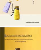 Mini Folding Umbrella – Pocket-Sized UV & Rain Protection