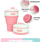Portable Collapsible Silicone Travel Cups (350ml & 500ml)