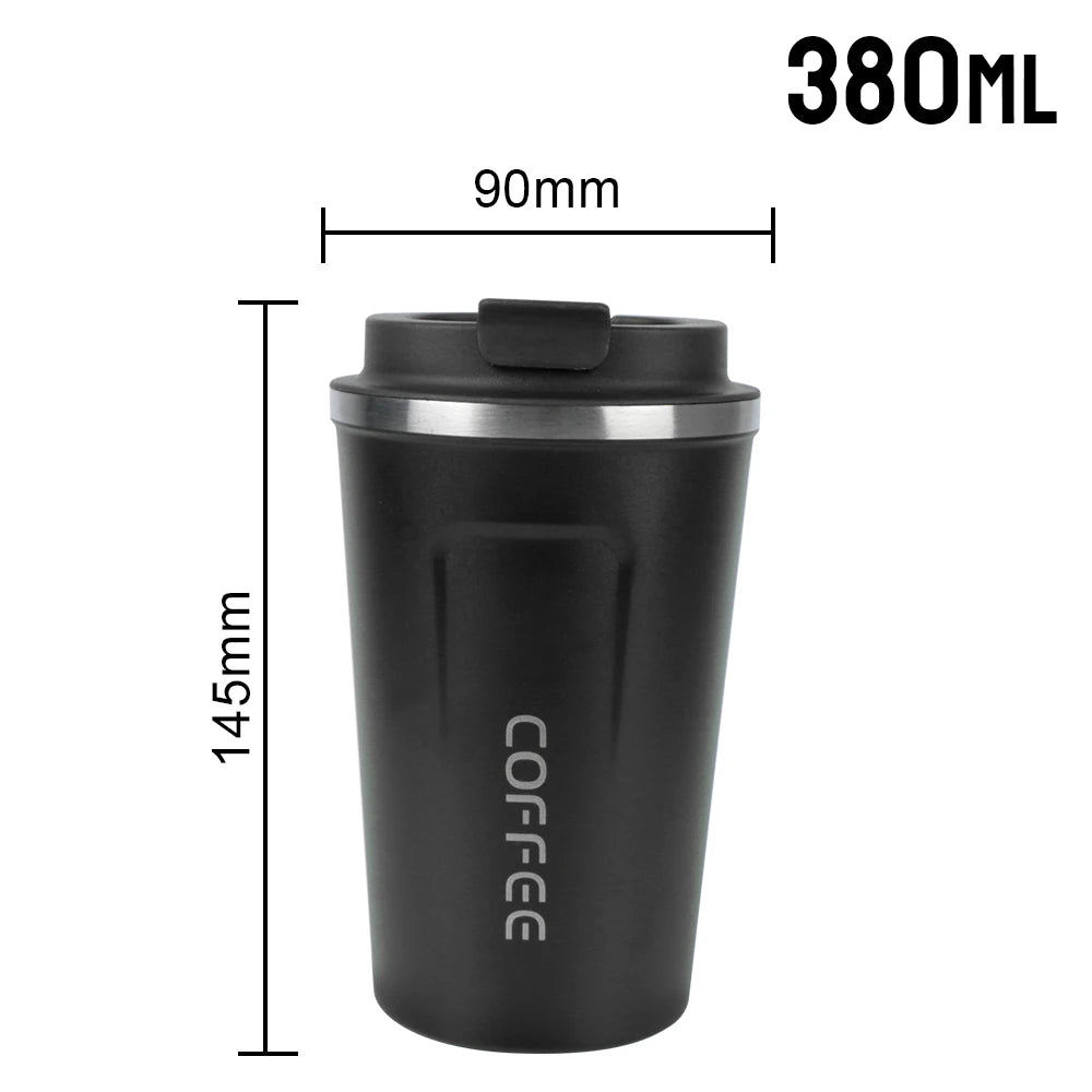 380/510ML Leak-Proof Stainless Steel Travel Coffee Thermos Mug