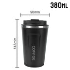 380/510ML Leak-Proof Stainless Steel Travel Coffee Thermos Mug