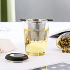 Stainless Steel Teapot with Fine Mesh Filter – Double Handle Coffee & Tea Pot