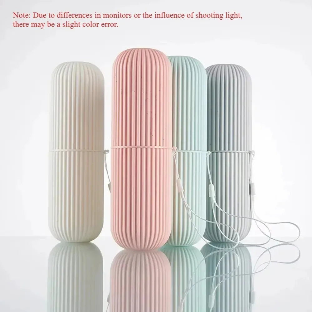 Portable Toothbrush & Toothpaste Travel Holder – Bathroom Organizer